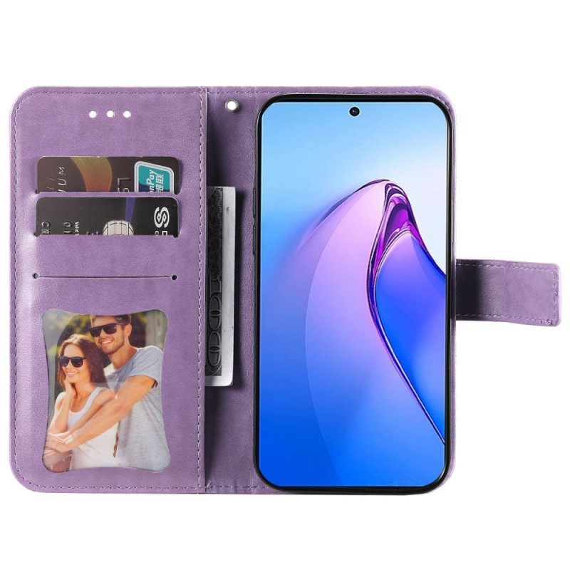 Κάλυμμα Oppo Reno 8 Pro με κορδονι Strappy Floral